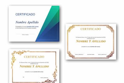 6 plantillas Word de diplomas editables