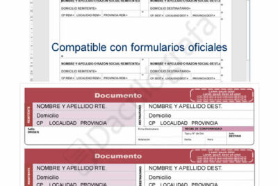 Plantilla Word de Carta Documento para formulario Andreani
